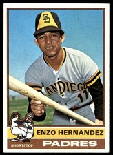 1976 Topps Enzo Hernandez San Diego Padres #289