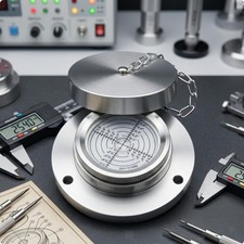 Circular Level with Cover Metal Circular Bubble Level Clear for Machinists
