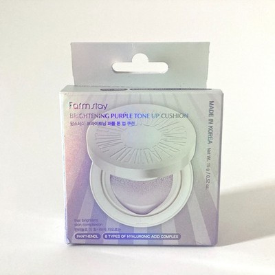 Farmstay Brightening Purple Tone Up Cushion 15g/0.52oz K-Beauty SEALED BOX!