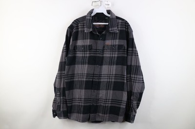 Vintage Orvis Mens XL Faded Heavyweight Flannel Button Shirt Jacket Jac Shirt