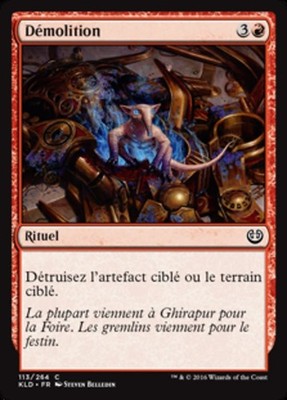 Magic MTG TCG Kaladesh 2016 Demolish 113/264 French