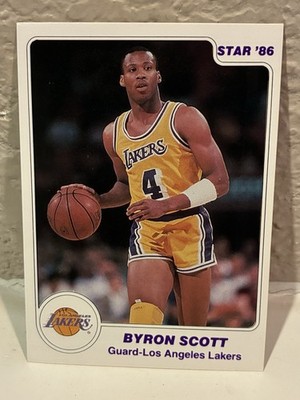 1985-86 Star #32 Byron Scott LA Lakers NRMT