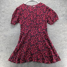 FAITHFULL THE BRAND Dress Womens XL Multicolor Fit & Flare Short Floral Smocked