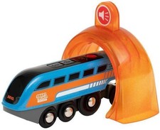 BRIO 33971 Smart Tech Sound Record  Play Engine - Interactive Wooden Toy Train