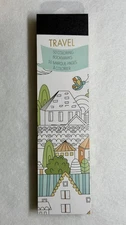 50 Unique Travel Coloring Bookmarks- Glossy Cardstock  For Adults, Teens & Kids