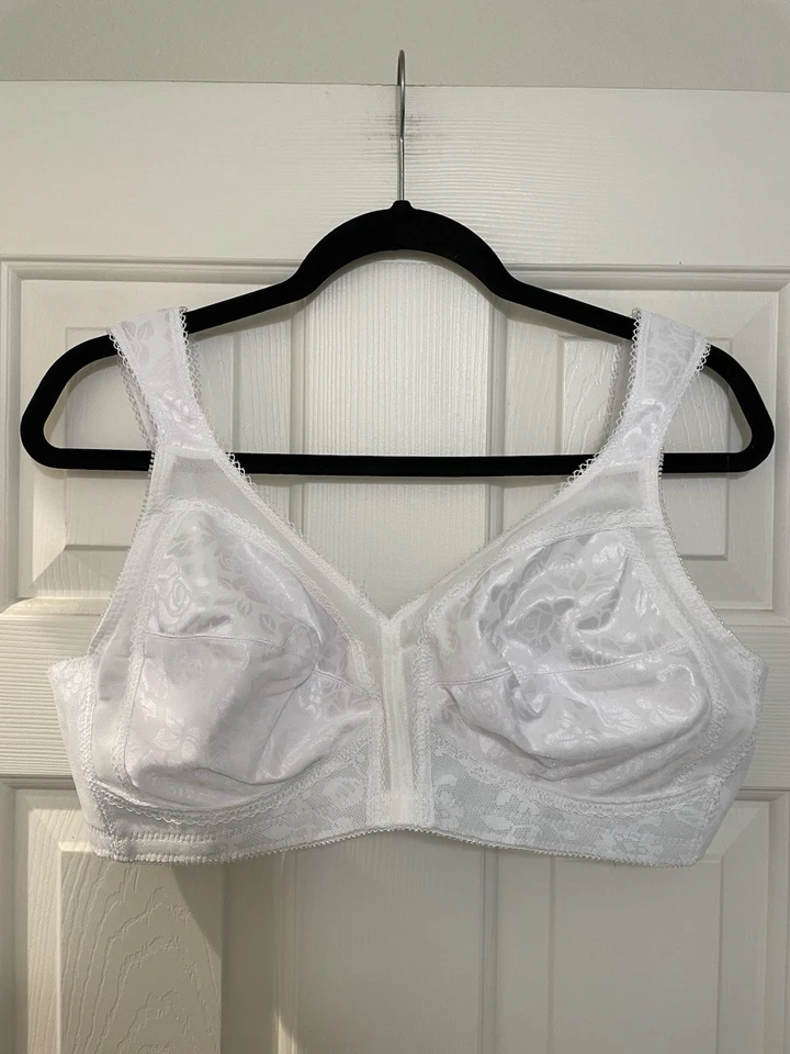 Underscore Plus Size Cusion Strap Wireless Bra Women’s US Size 40B White 2 Pack - Image 2 of 4