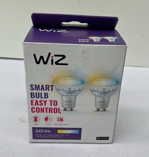 WiZ Smart LED Glass Bulb, GU10, 50W, Shades of White, Smart LED