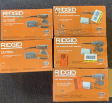 RIDGID R26011, 5 Inch, 120V Corded Random Orbit Sander five pieces