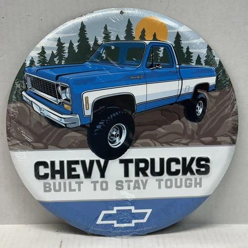 Chevrolet Truck Metal Sign K10 Garage Man Cave Vintage Style Chevy Wall Decor