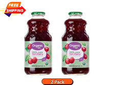 Great Value Organic 100% Tart Cherry Juice, 32 fl oz, Pack of 2  Free shipping