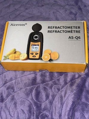 Aicevoos AS-Q6 Digital Refractometer Brix Meter with Manual New