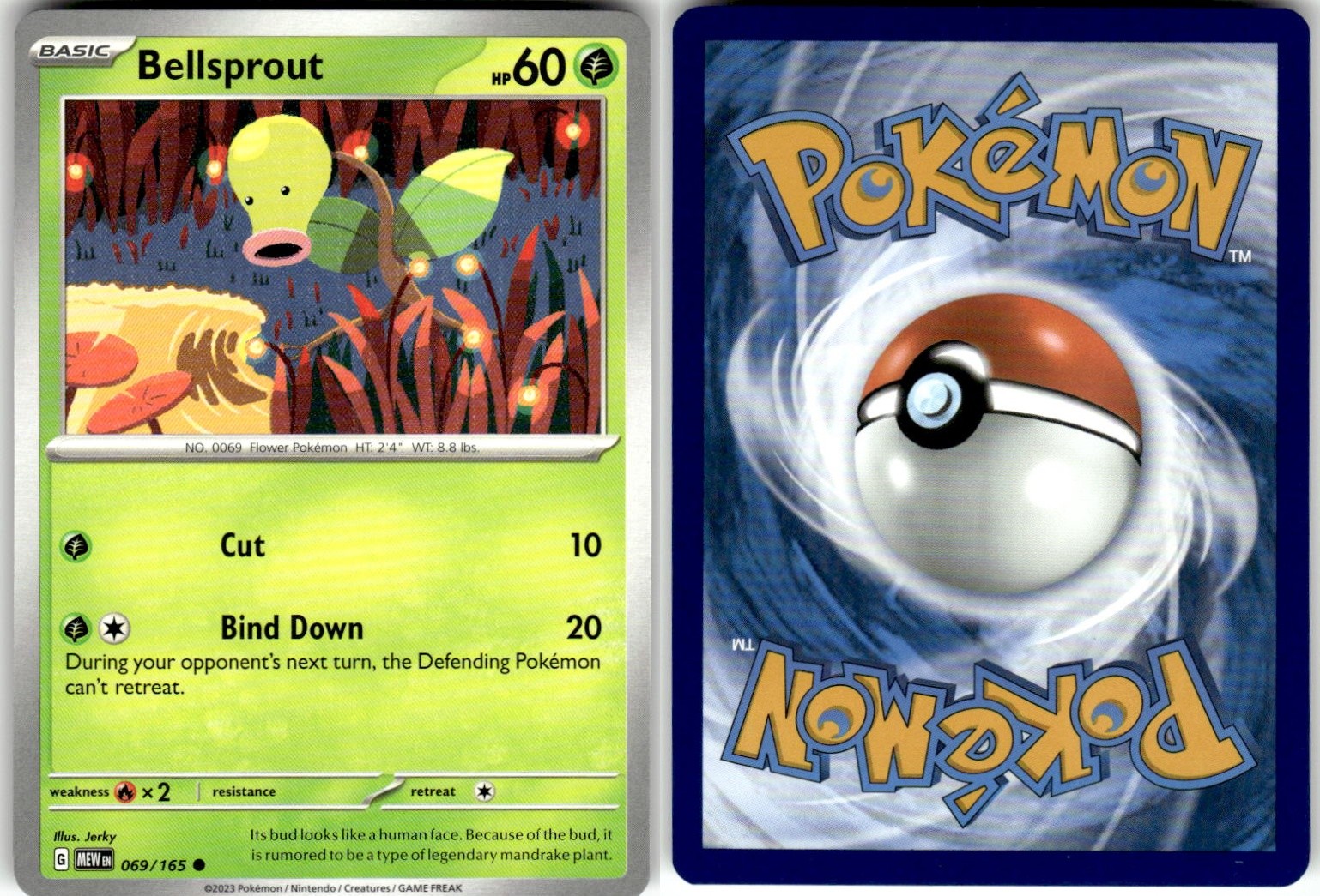 BELLSPROUT - 069/165 - C - 151 - POKEMON - - NM