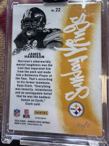 2025 Donruss Optic James Harrison Base (RAW)