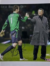 Jose Mourinho & Petr Cech signed 16x12 Chelsea large photo RACC Trusted ACGCert