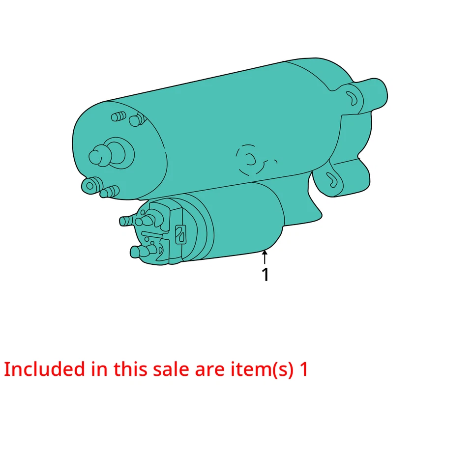 Starter Motor Coupe ZX2 Fits 98-03 ESCORT 824157 - Image 2 of 4