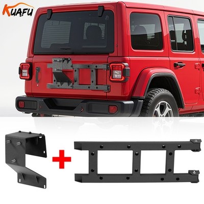 Tailgate Reinforcement + Spare Tire Carrier Holders For Jeep Wrangler JK 07-18
