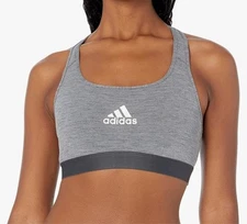 Adidas Women’s Powerreact Training Bra Medium Support Size XSAC Cup GRAY C. NWT