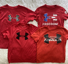Lot of 4 - Youth Under Armour T-Shirts, Size: Small YSM UA