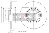 2X 2 Bremsscheibe Maxgear 19-0702 FüR Chevrolet Daewoo