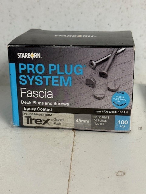Starborn Pro Plug System Fascia Deck Plugs and Screws 48mm Trex