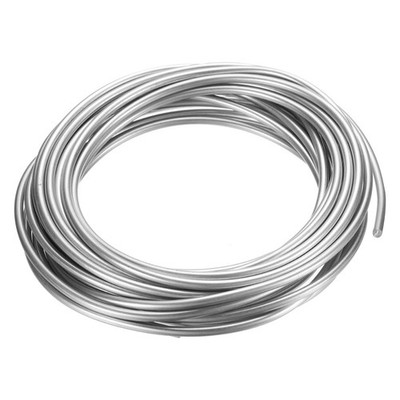 1Roll 99.99% High Purity Zinc Wire 9# Pure Zinc Beading Wire 3mm 16.4''/Roll