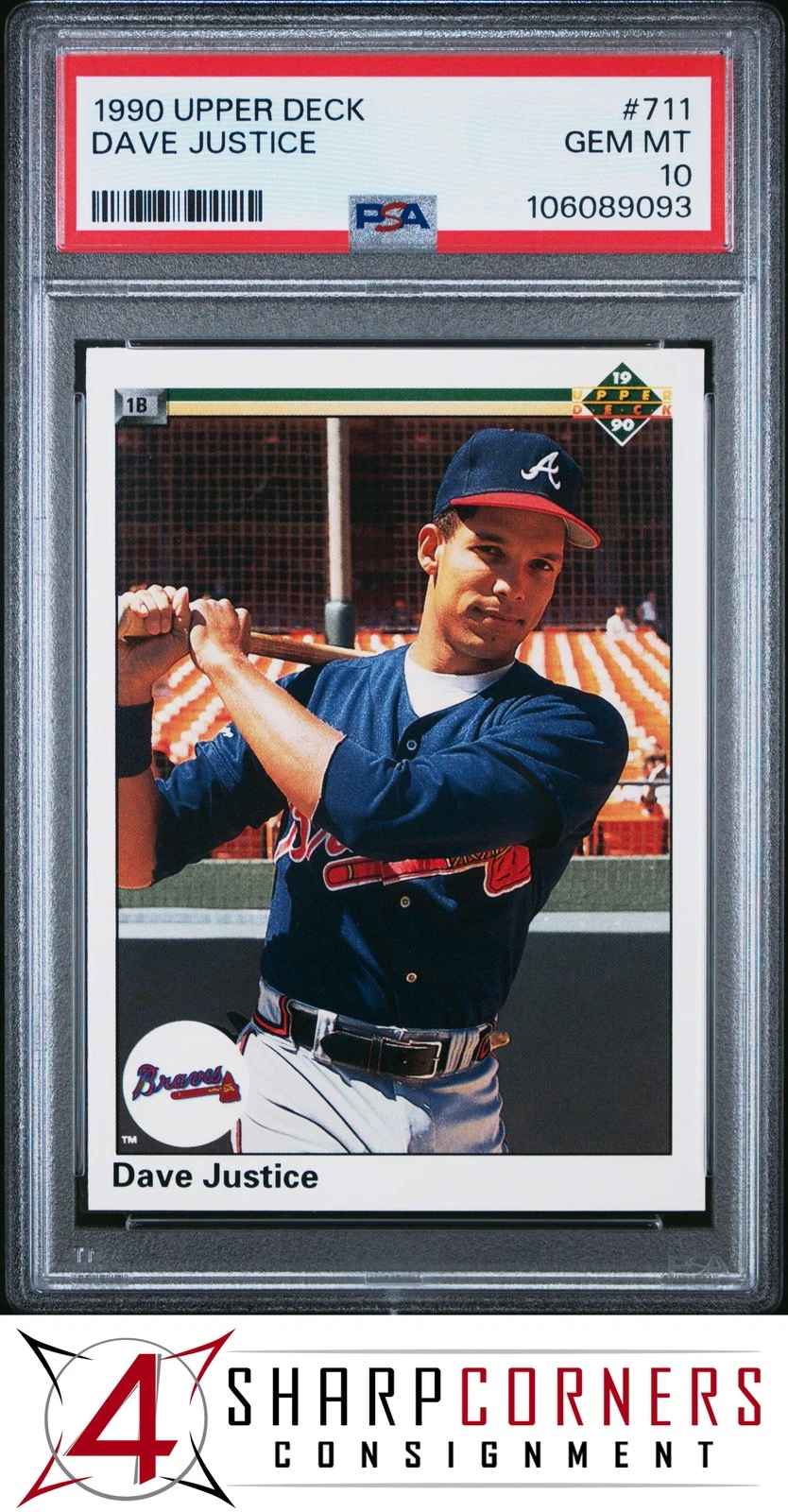 Dave Justice trading card