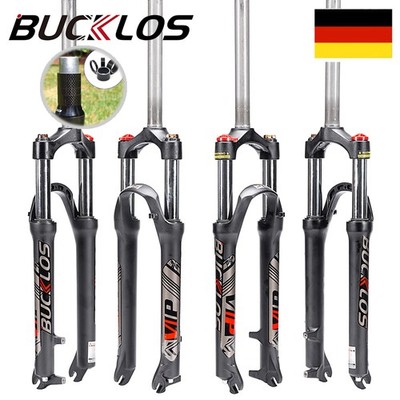 BUCKLOS MTB Fahrrad Federgabel 26/27.5/29'' 100mm Scheibenbremse Gabel QR 1-1/8''