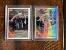 2010 Topps Chrome Brennan Boesch Auto Lot /499 - Detroit Tigers