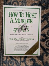 Vintage How To Host A Murder "The Wall Street Scandal" Game 1991-Sealed Box, New