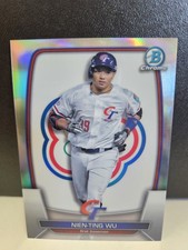 Nien-Ting Wu 2023 Bowman Chrome Refractor WBC-34 #/499 Chinese Taipei