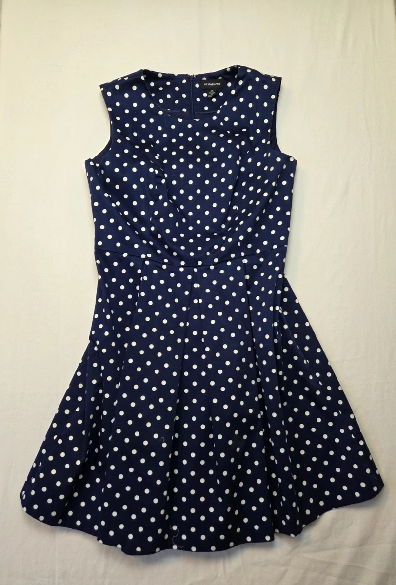 navy blue dress size 14 Navy Blue Dress with Belt and Pockets, Size 14