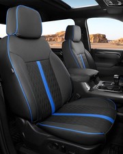 for Chevy Silverado  GMC Sierra Leather Seat Covers, Crew Cab 1500 2019-2026...