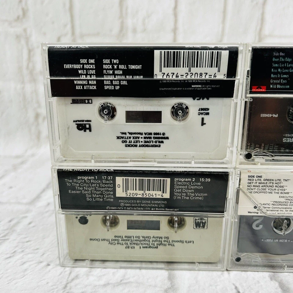 Krokus LA guns kix keel Cassette Tape Lot Hair Metal Heart Attack Blow My Fuse Foto 4 de 4