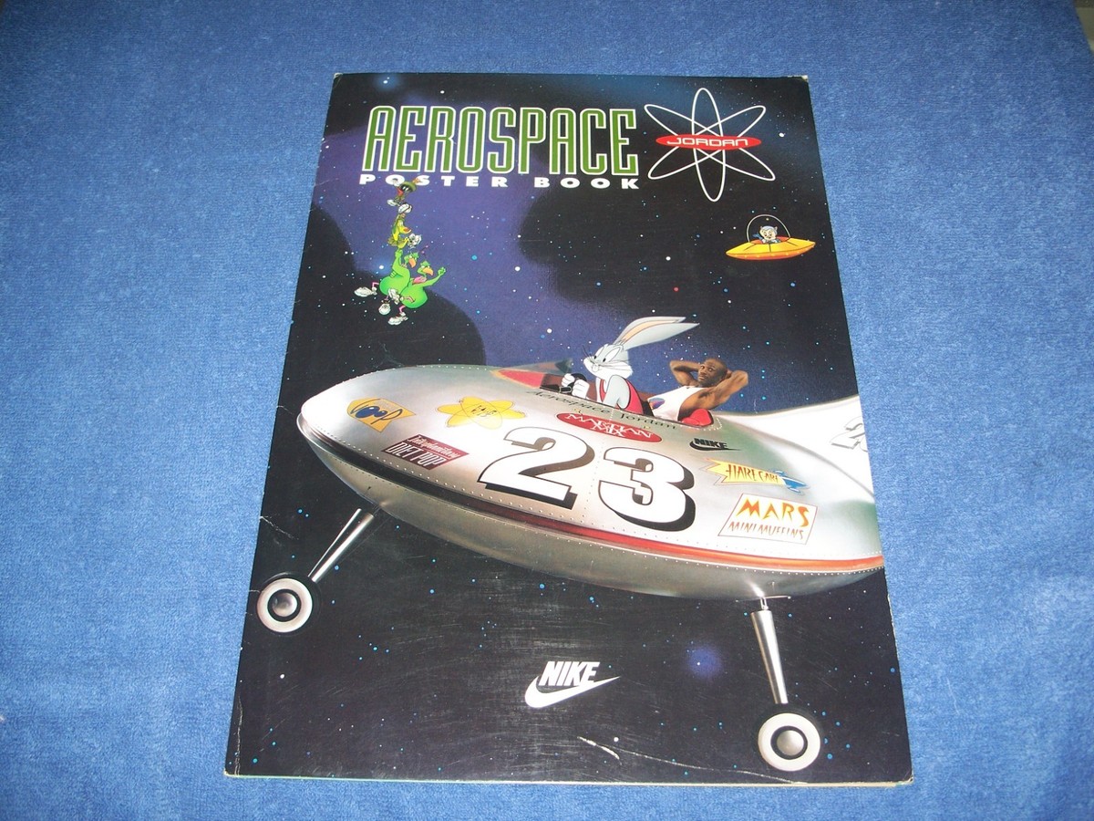 Vintage 1993 Michael Jordan Space Jam Aerospace Poster Book