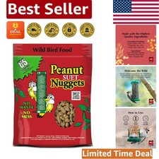 27 Oz Peanut Suet Nuggets - Easy Clean, Nutritious Bird Food for All Birds