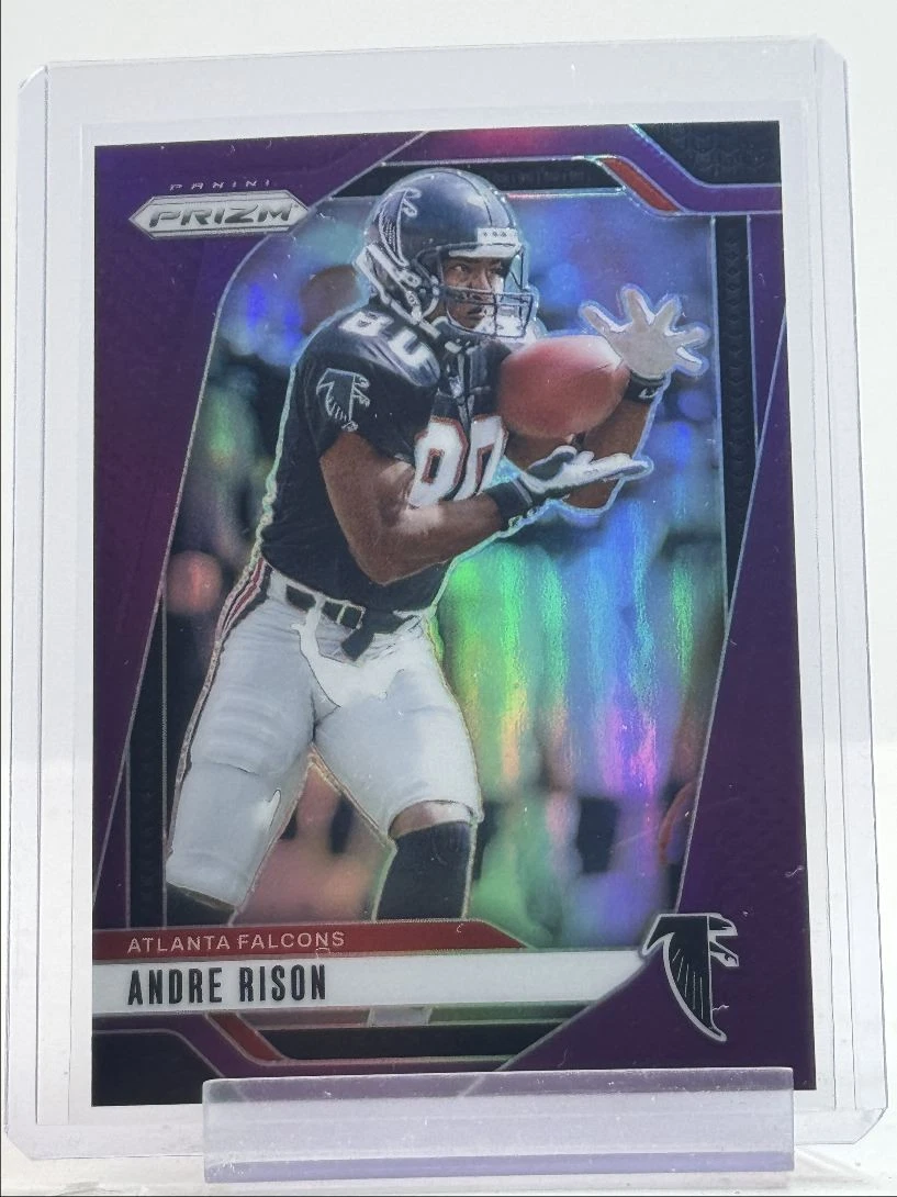 ANDRE RISON 2024 PANINI PRIZM NFL FOOTBALL PURPLE FALCONS /125 Q1787