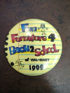 Back 2 School Walmart Pin 1999