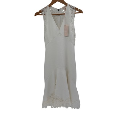 rebecca taylor white lace dress Macrame Midi Dress