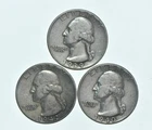 TOUGH 1942 1939 1940 Washington Quarter 90% Silver Lot *812