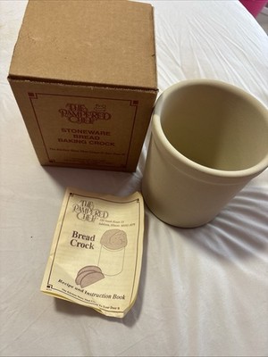 The Pampered Chef Stoneware Bread Baking Crock With Box new
