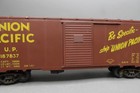 O SCALE WOOD / BRASS ASSEMBLED UP UNION PACIFIC BOXCAR 187837 NO BOX AS-IS LOOSE — photo 3