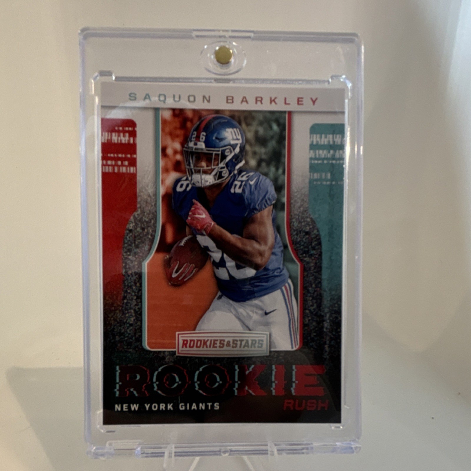 Saquon Barkley Panini Rookies & Stars Rookie Rush #RR2 Base