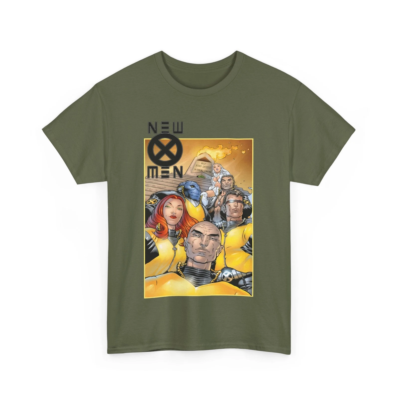 New X-Men T-Shirt - Frank Quitely - Cyclops, Jean Grey, Wolverine, Professor X