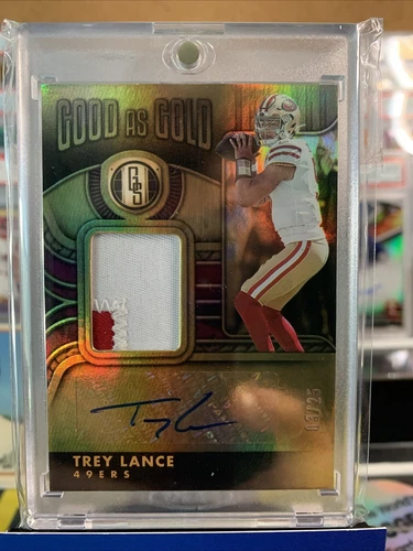 TREY LANCE PATCH AUTO #/25 2022 Good as Gold Standard GOG-TLA SF 49ers