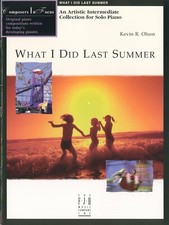What I Did Last Summer Intermediate Piano Solos 1996 Olson Blues Scary Movie