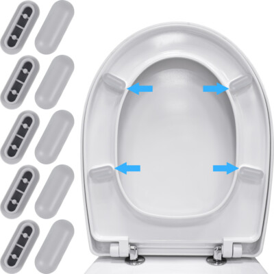 10 Pcs Seat Gasket Kit Toilet Bumpers mode Joint De Siège Toilette Voyage Coussinets