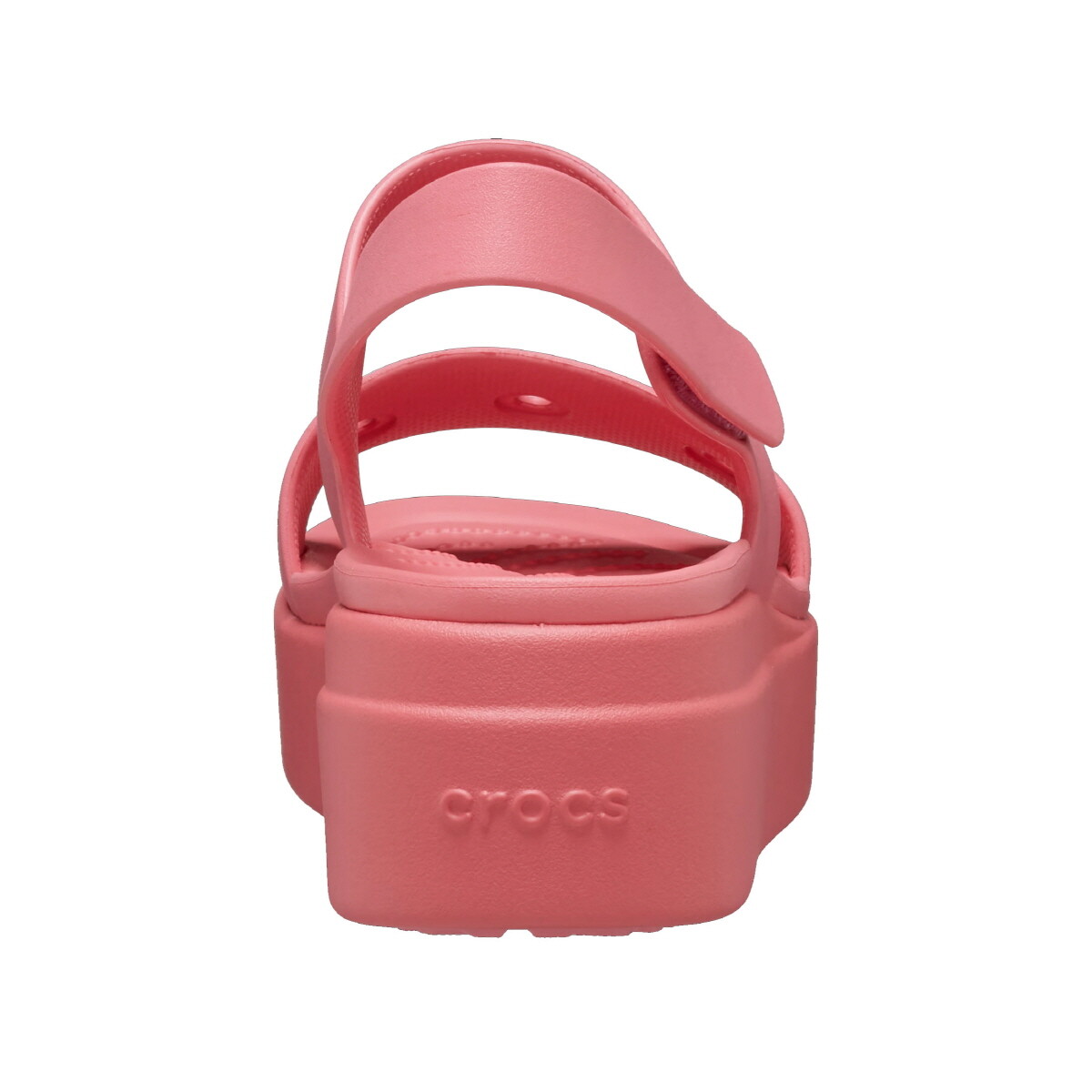 New Womens CROCS BROOKLYN 4U WEDGE SANDAL HOT BLUSH 210676-6XF US