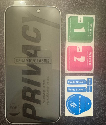 Protection Écran Confidentialité iPhone 16 15 14 13 12 Mini SE 11 Pro Max X 8 7 - Zdjęcie 15 z 45