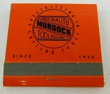 Quality Murdock Tools Detroit MI Front Strike Full Unstruck Vintage Matchbook Ad