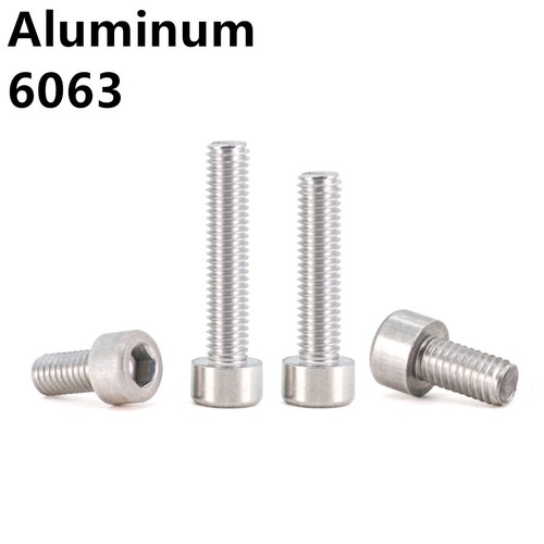 M2 M3 M4 M5 M6 M8 M10 6063 Aluminum Alloy Allen Bolts Hex Socket Cap Head Screws - Picture 10 of 12